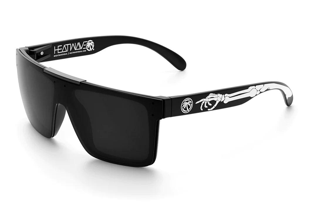 Quatro Sunglasses: Bones Customs - Black Lens/Black Bar Polarized - Purpose-Built / Home of the Trades
