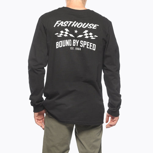 Bound Long Sleeve Tee - Black