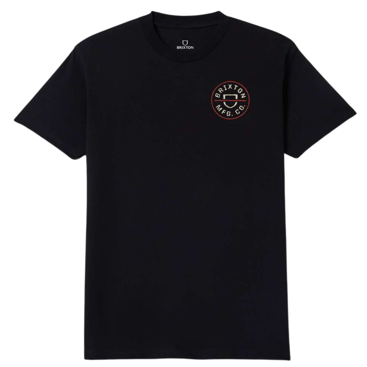 Crest II S/S Standard Tee- Black/Ivory/Brick Red