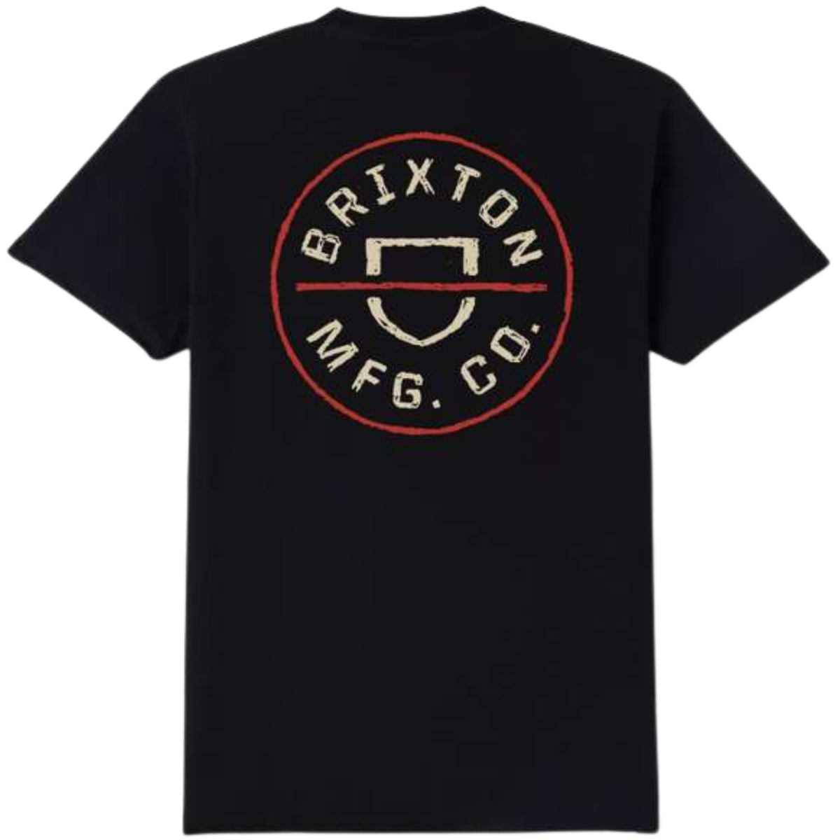 Crest II S/S Standard Tee- Black/Ivory/Brick Red