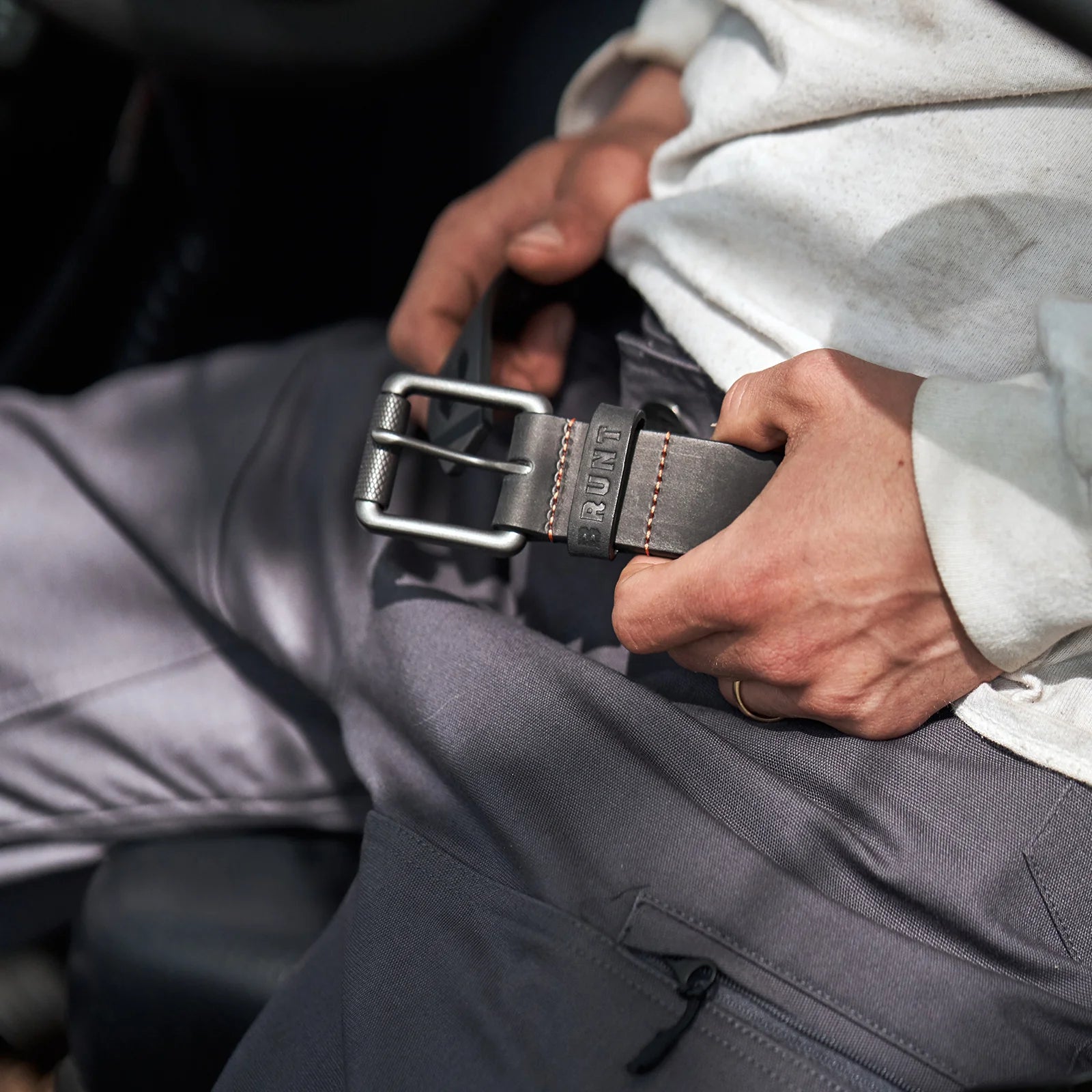 Brunt Leather Belt - Black