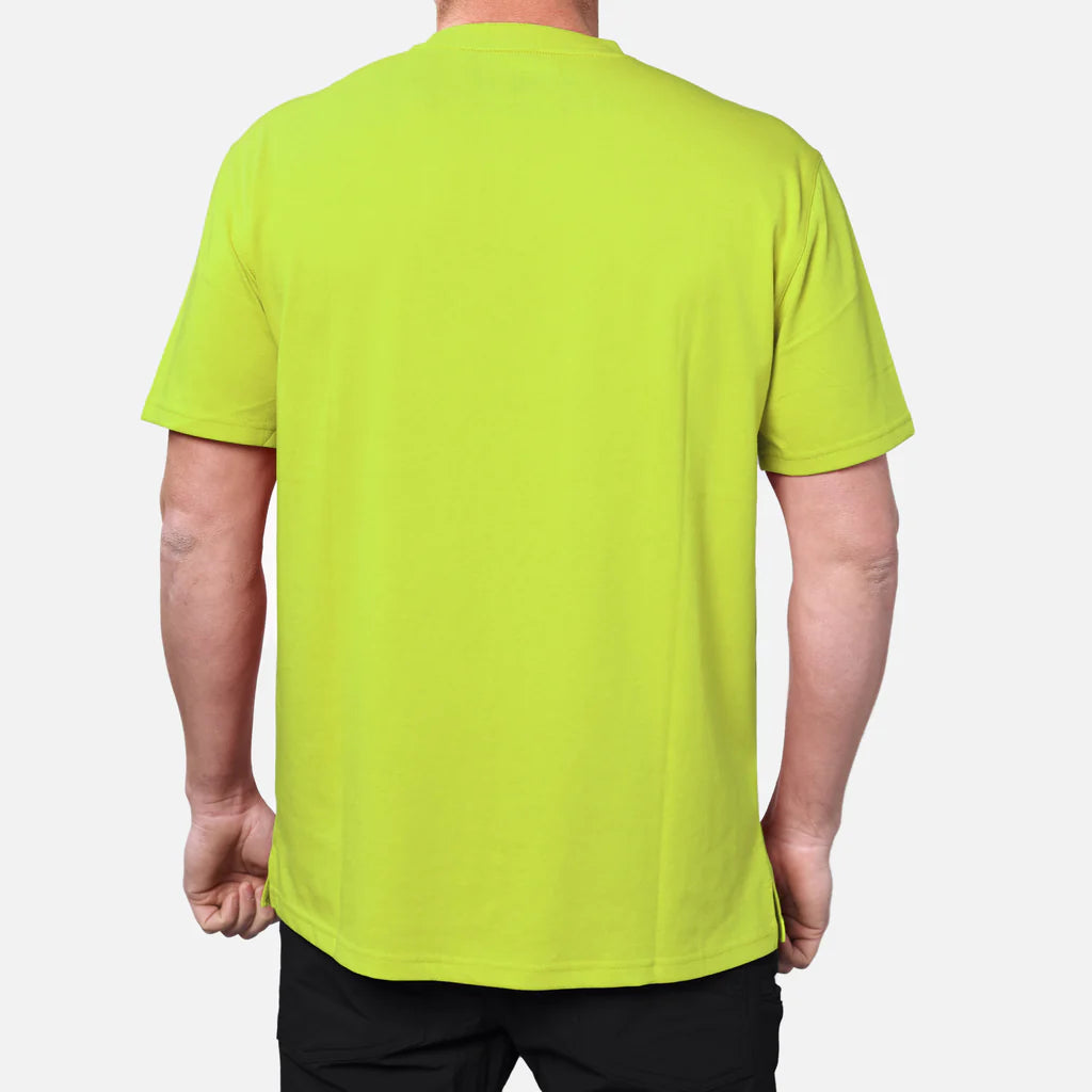 The BRUNT SS Pocket Tee- Hi-Vis Yellow