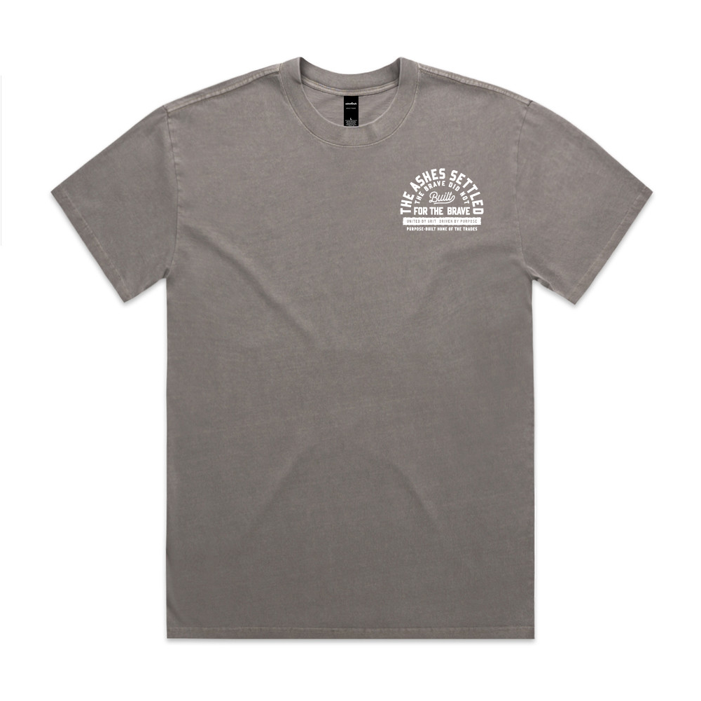 Built for the Brave, HD Tee, Faded Grey