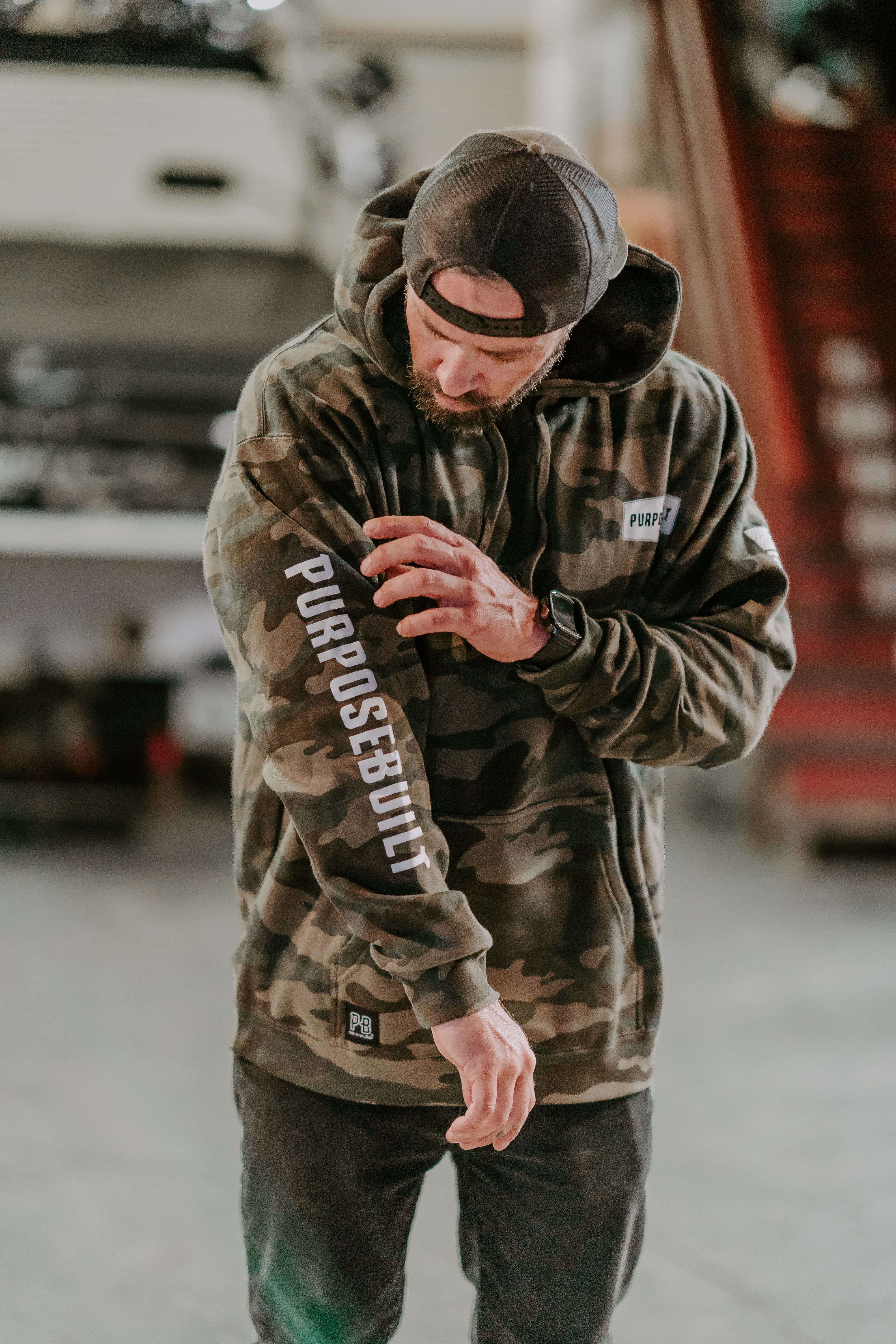 Purpose-Built Logo Hoodie - Camo