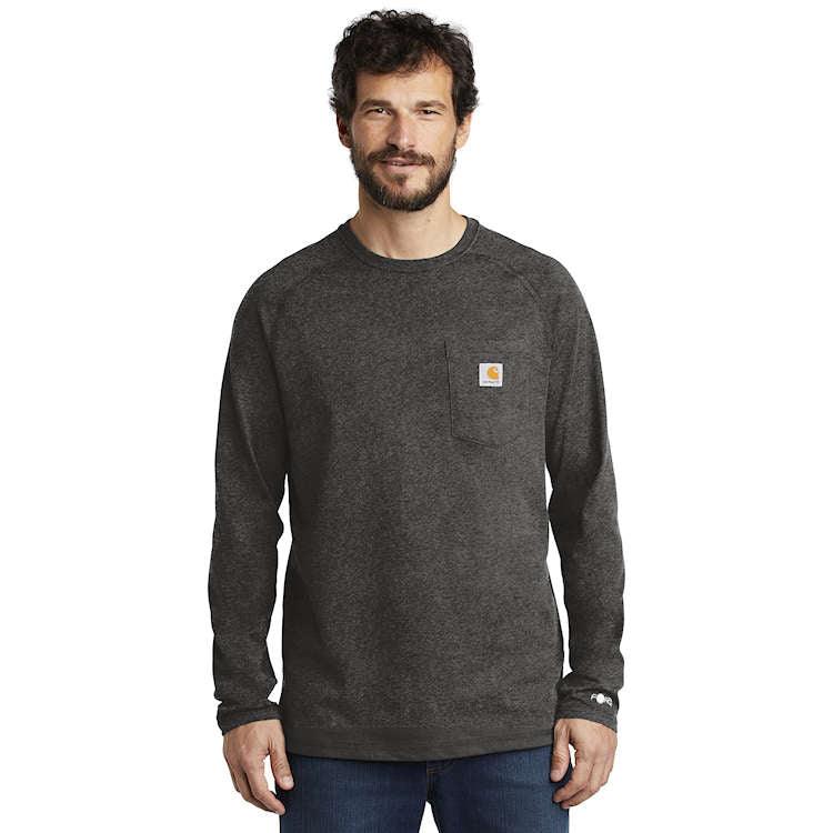 Force Cotton Delmont Long Sleeve T-Shirt - Slate - Purpose-Built / Home of the Trades