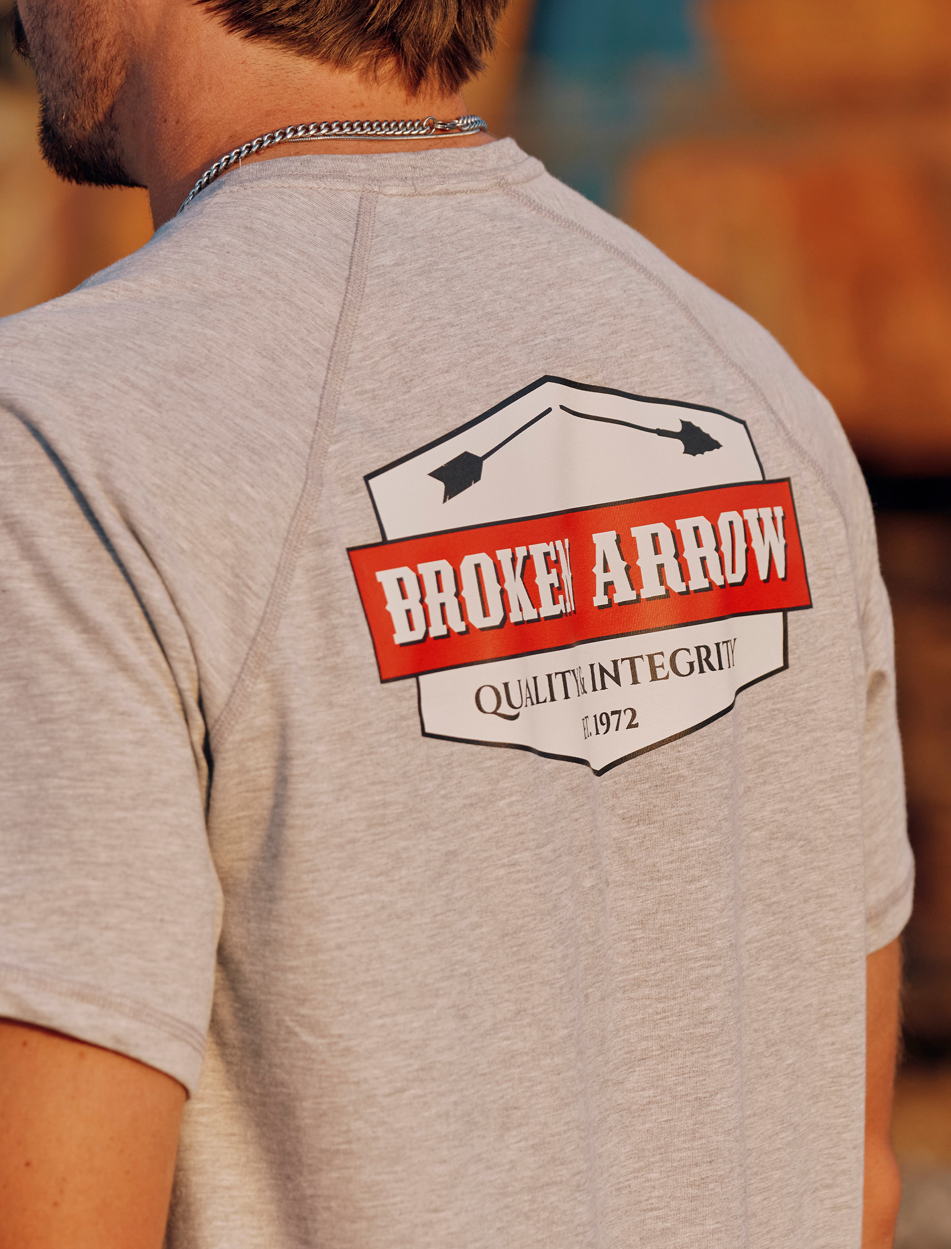 Screen-printed custom tee