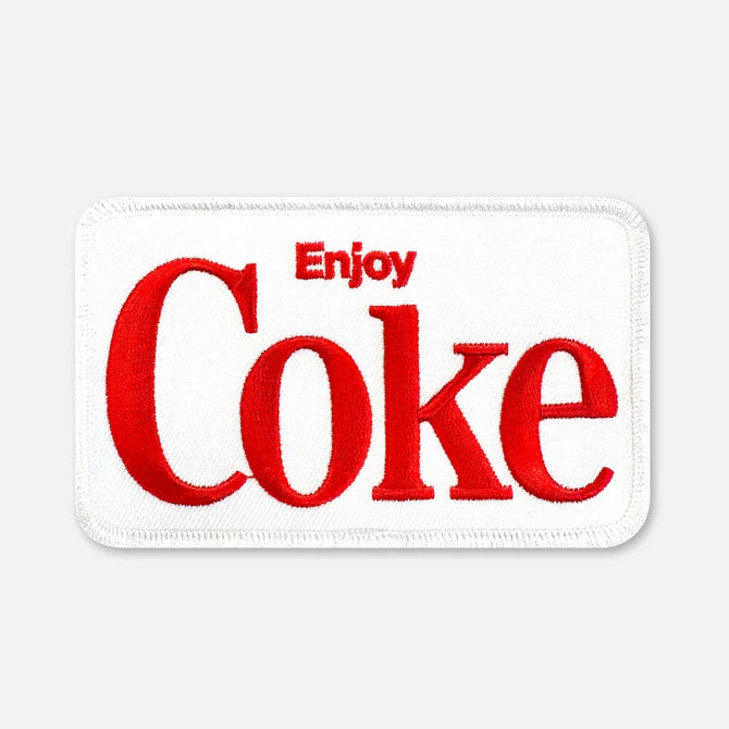 Coke Patch, White & Red