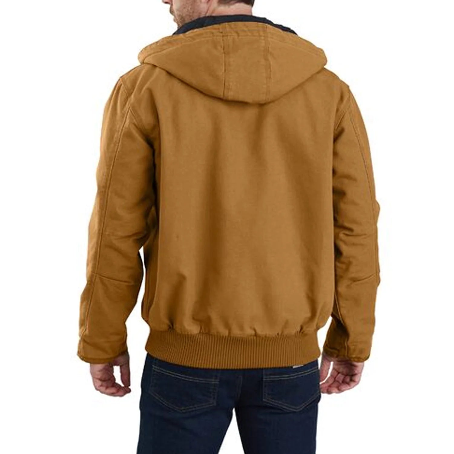 Washed Duck Insulated Jacket - Brown