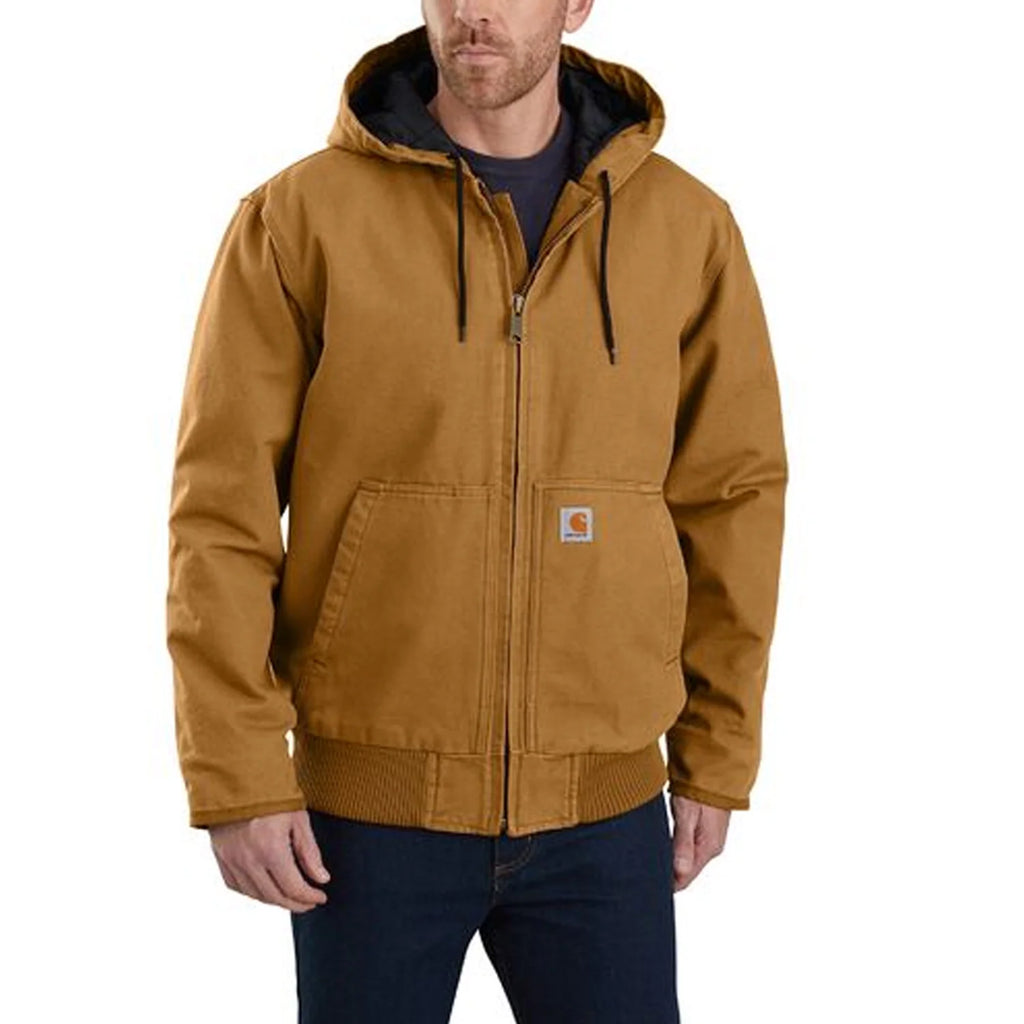 Washed Duck Active Jacket - Carhartt Brown