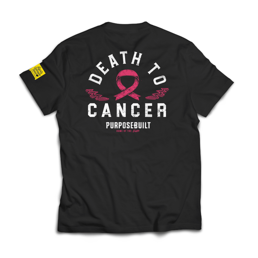 Death to Cancer Tee 2023, Black - Purpose-Built / Home of the Trades