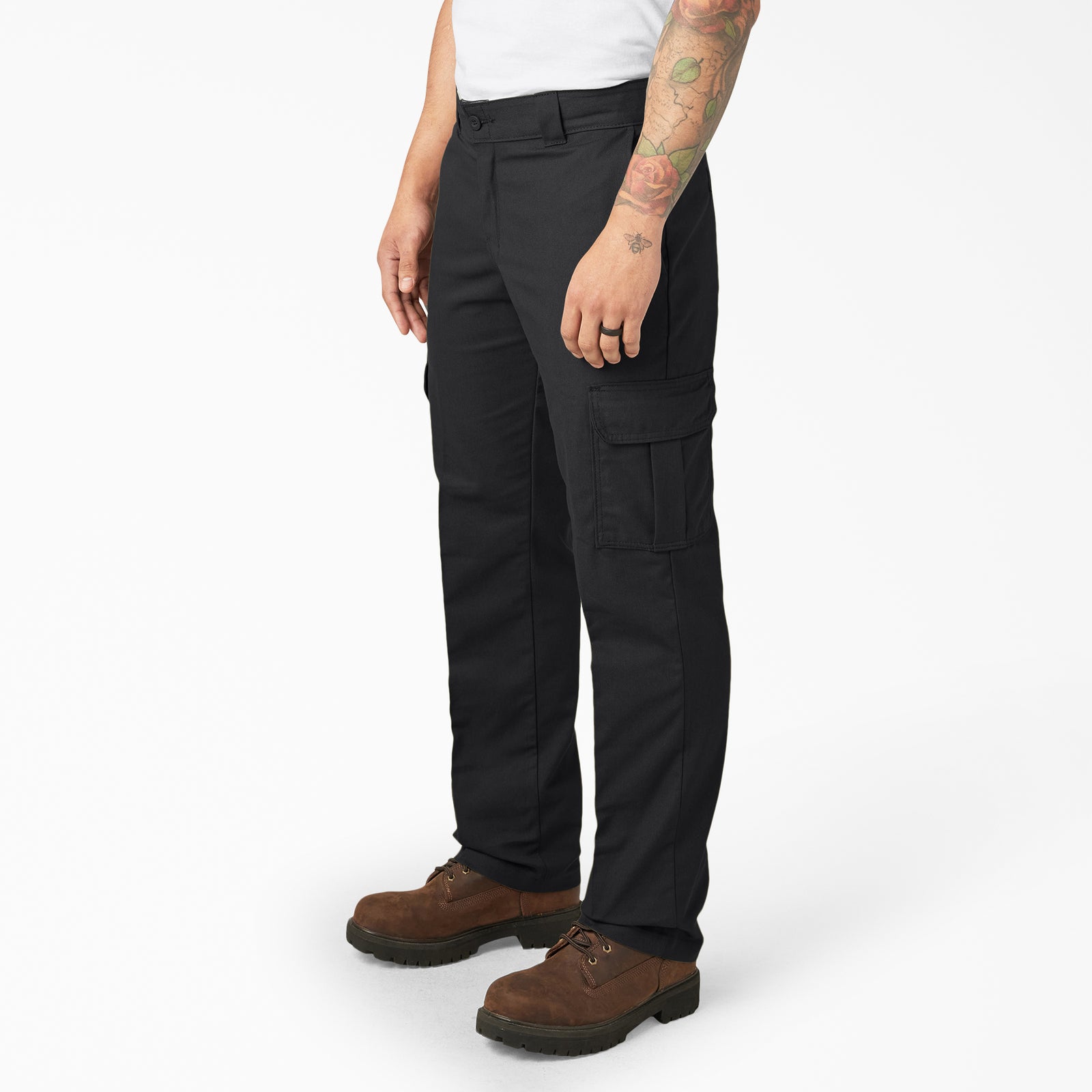 Regular Fit Cargo Pants - Black