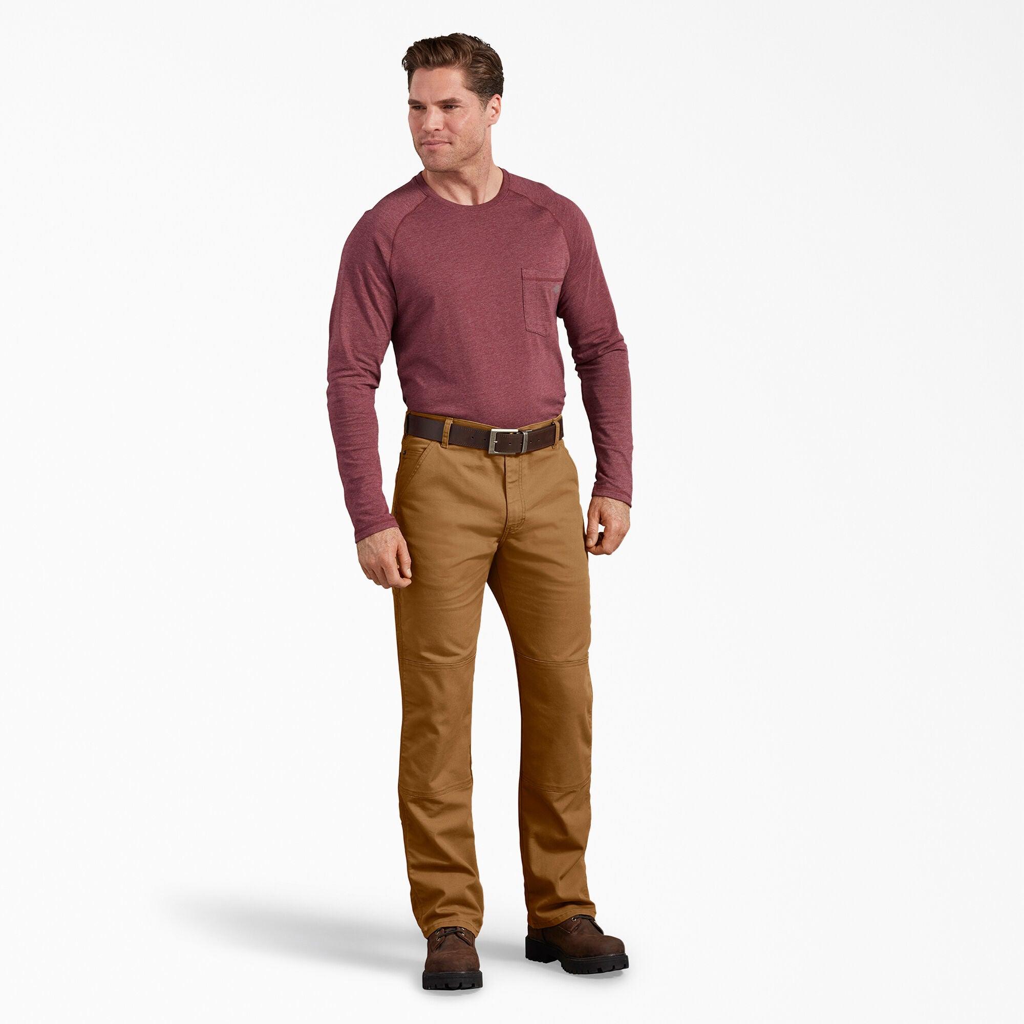 FLEX Regular Fit Duck Double Knee Pants, Stonewashed Brown Duck - Purpose-Built / Home of the Trades