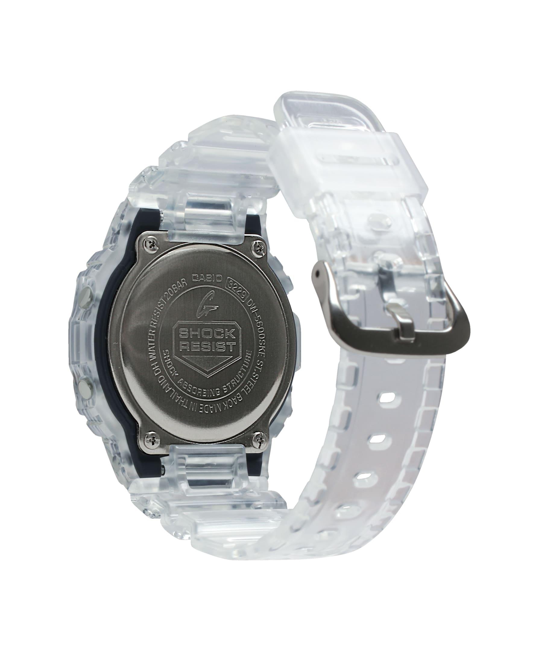 Digital 5600 Series DW5600SKE-7 Watch - Transparent - Purpose-Built / Home of the Trades