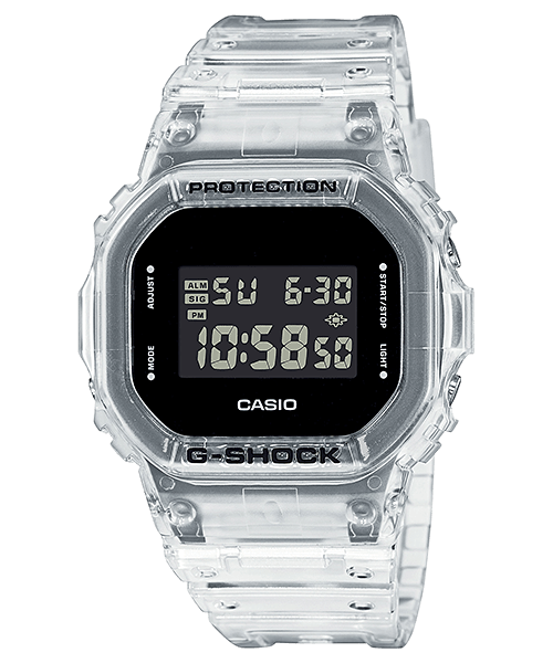 Digital 5600 Series DW5600SKE-7 Watch - Transparent - Purpose-Built / Home of the Trades