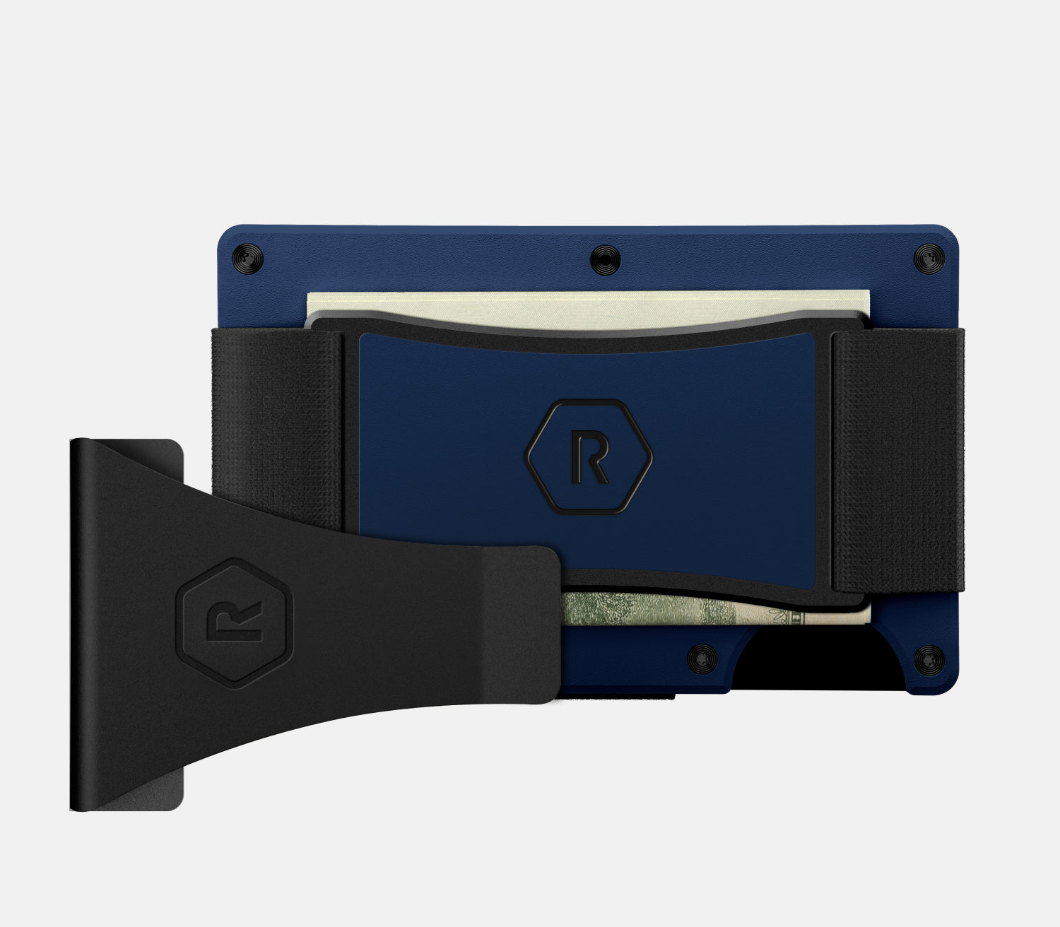 Dark Harbor Aluminum Wallet - Cash Strap