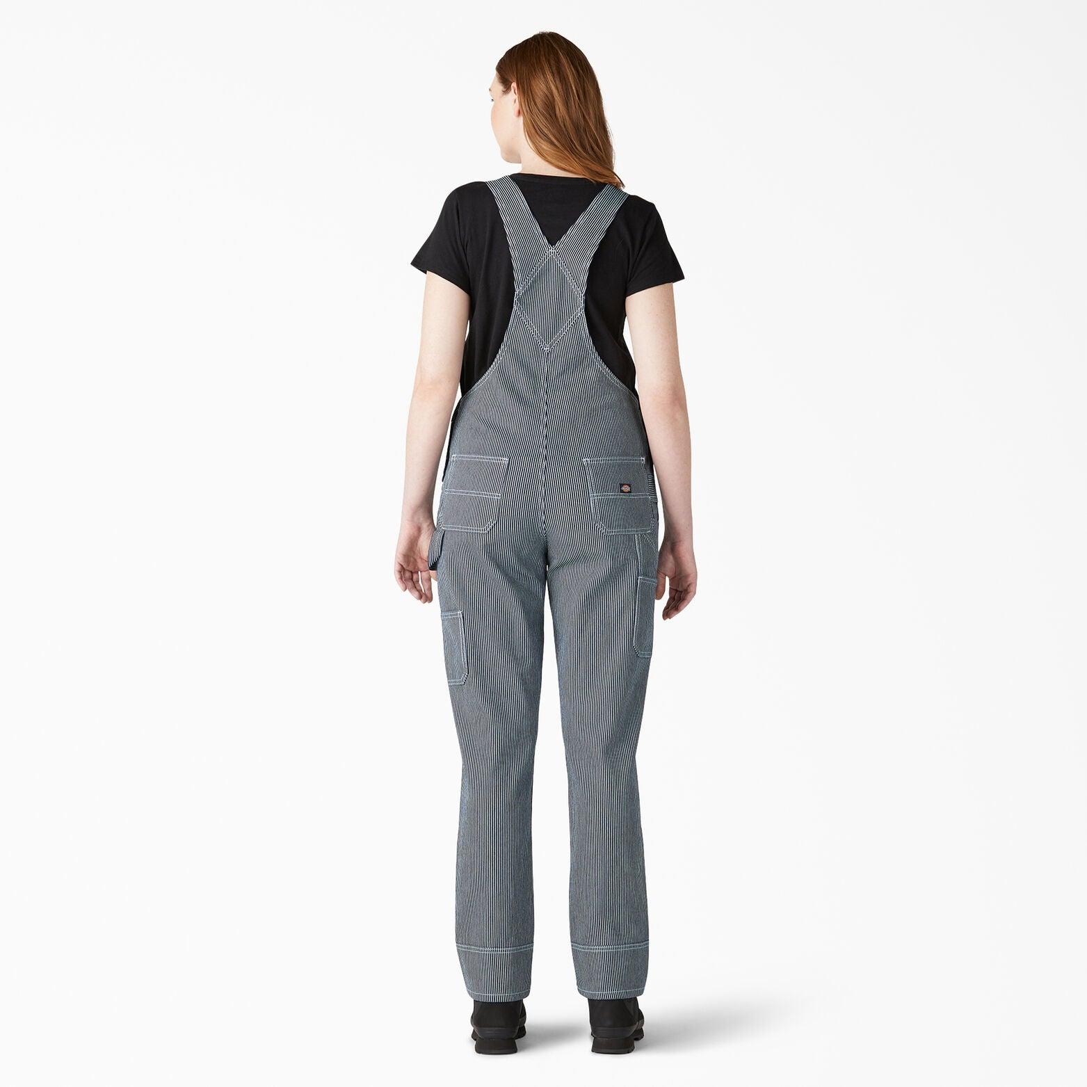 Women’s Hickory Stripe Boyfriend Fit Bib Overalls - Stonewashed Hickory Stripe - Purpose-Built / Home of the Trades