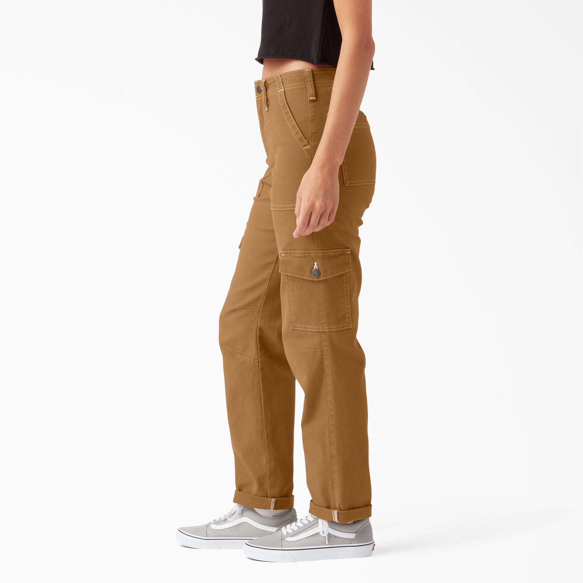 Women's Skinny Fit Cuffed Cargo Pants, Brown Duck - Purpose-Built / Home of the Trades