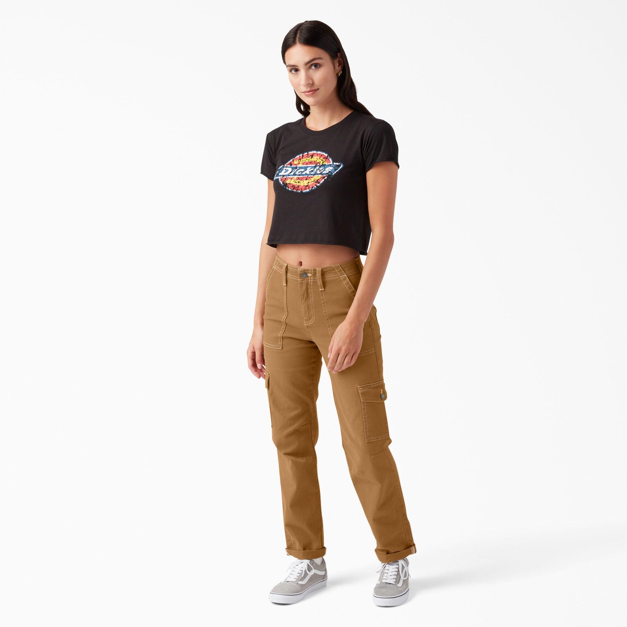 Women's Skinny Fit Cuffed Cargo Pants, Brown Duck - Purpose-Built / Home of the Trades