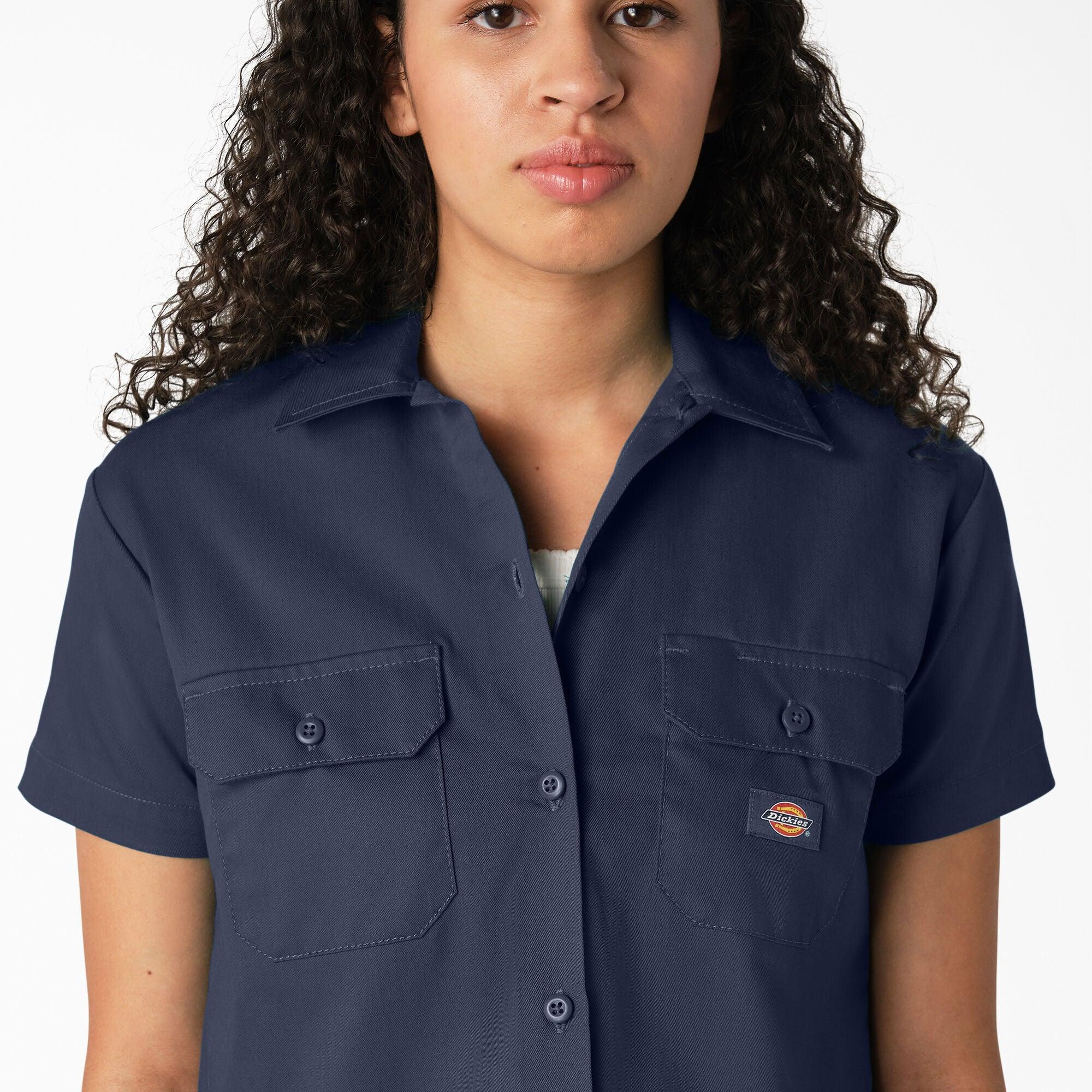 Women's Cropped Work Shirt, Ink Navy - Purpose-Built / Home of the Trades