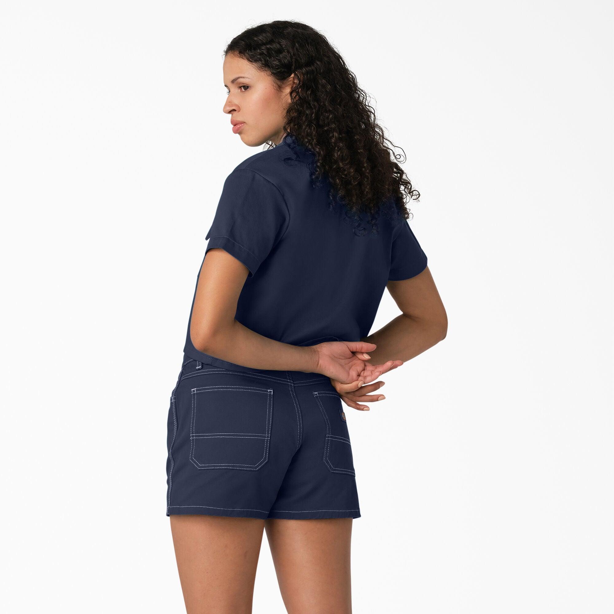 Women's Cropped Work Shirt, Ink Navy - Purpose-Built / Home of the Trades