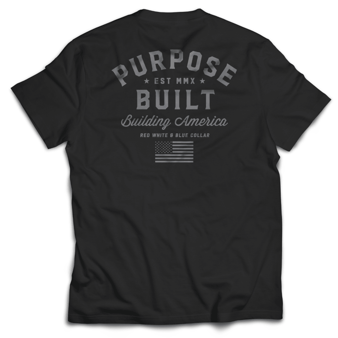 Freedom Tee, Black - Purpose-Built / Home of the Trades
