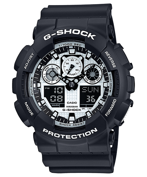 GA100BW-1A Series Watch - Black and White