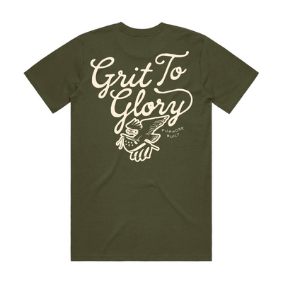 Grit to Glory Interlock Tee, Army