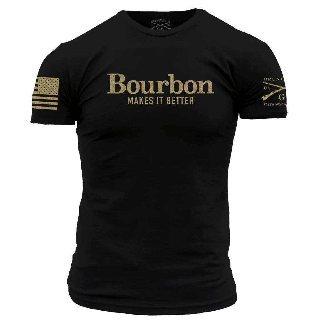 Bourbon Makes It Better Tee - Black