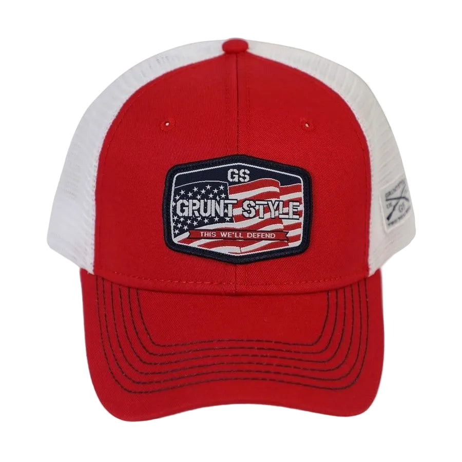 Old Glory Patch Hat - Red