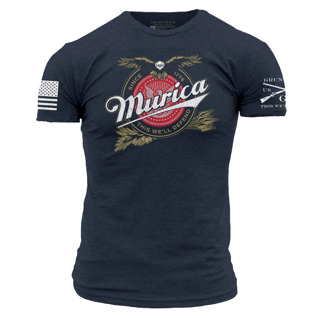 Murica Brewing Tee - Midnight Navy