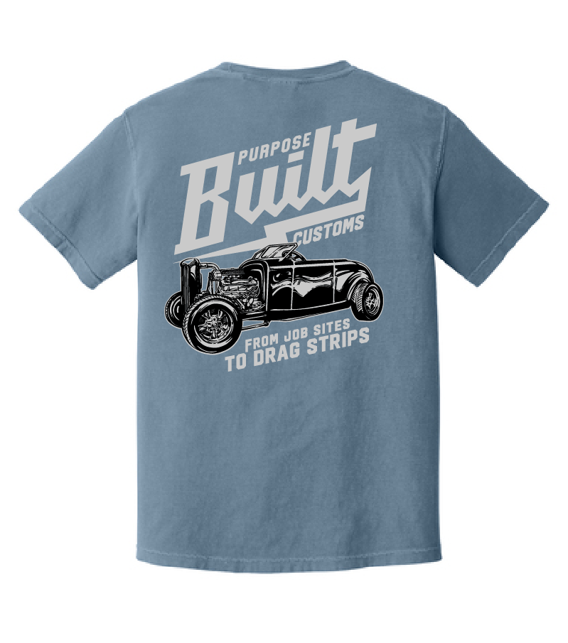 From Jobsites to Dragstrips Tee, Jet Blue