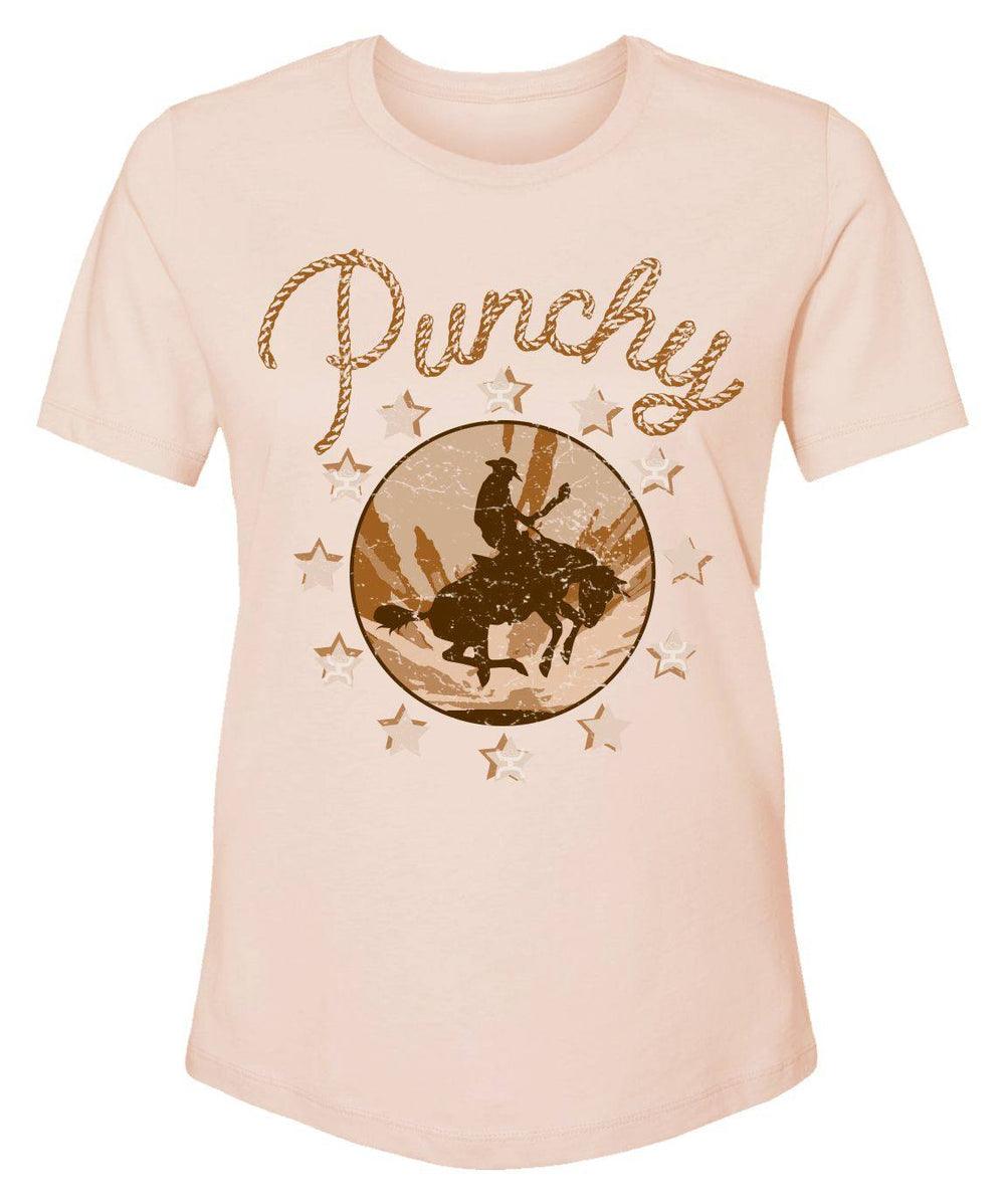 Punchy Ladies T-shirt - Peach - Purpose-Built / Home of the Trades
