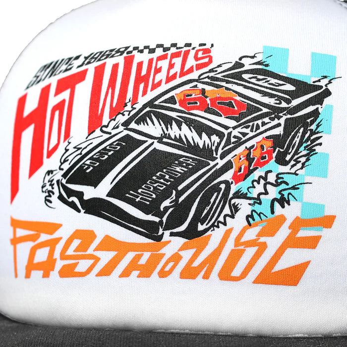 Hot Wheels Speedway Trucker Hat - White/Black