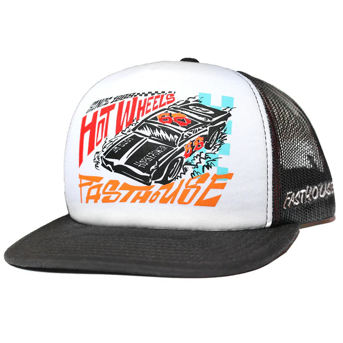 Hot Wheels Speedway Trucker Hat - White/Black