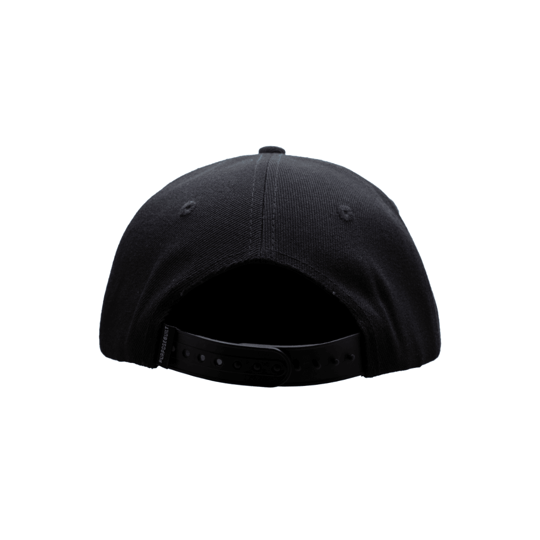 The Badge Snapback - Black/Red - Purpose-Built / Home of the Trades