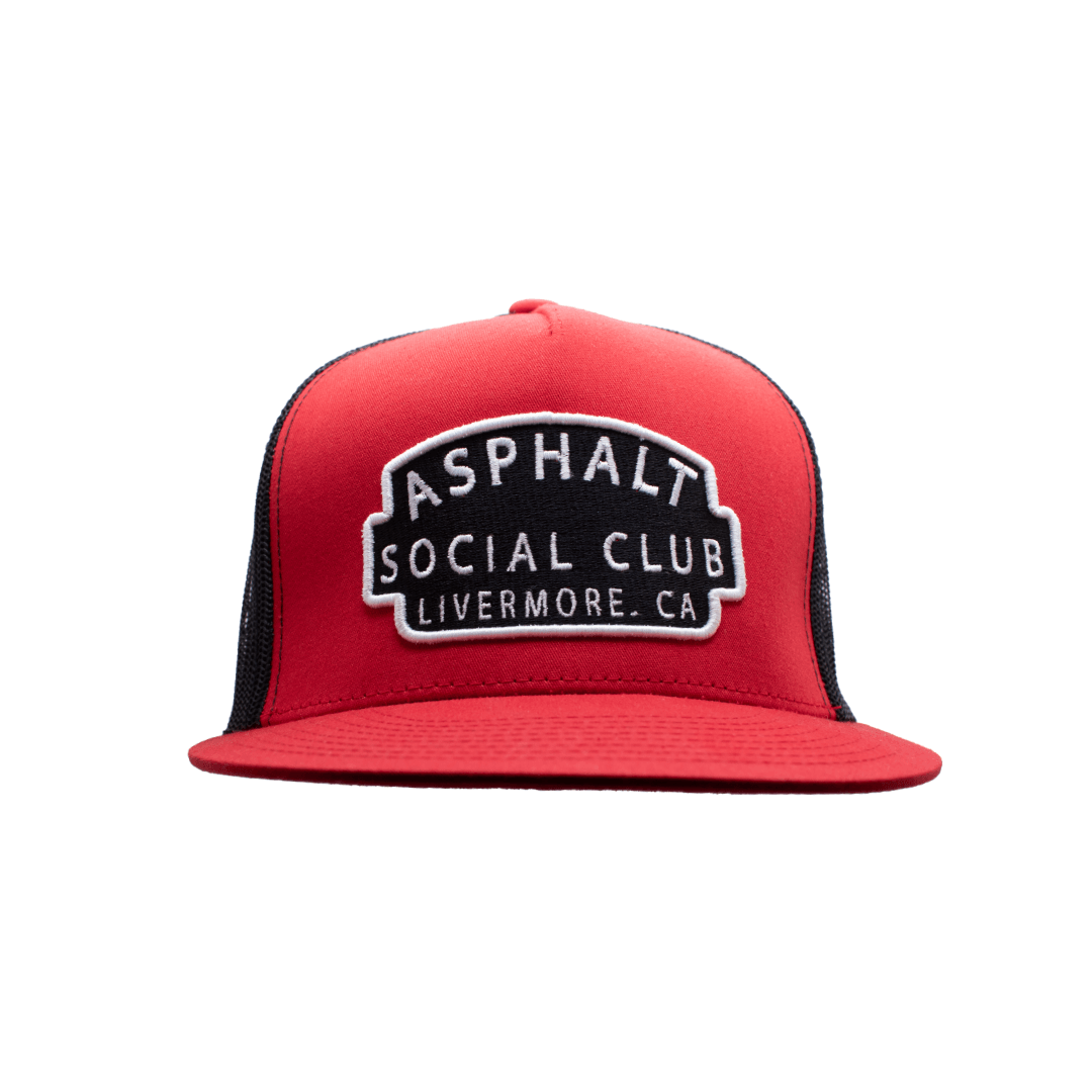 Asphalt Social Club Collab - Red & Black - Purpose-Built / Home of the Trades