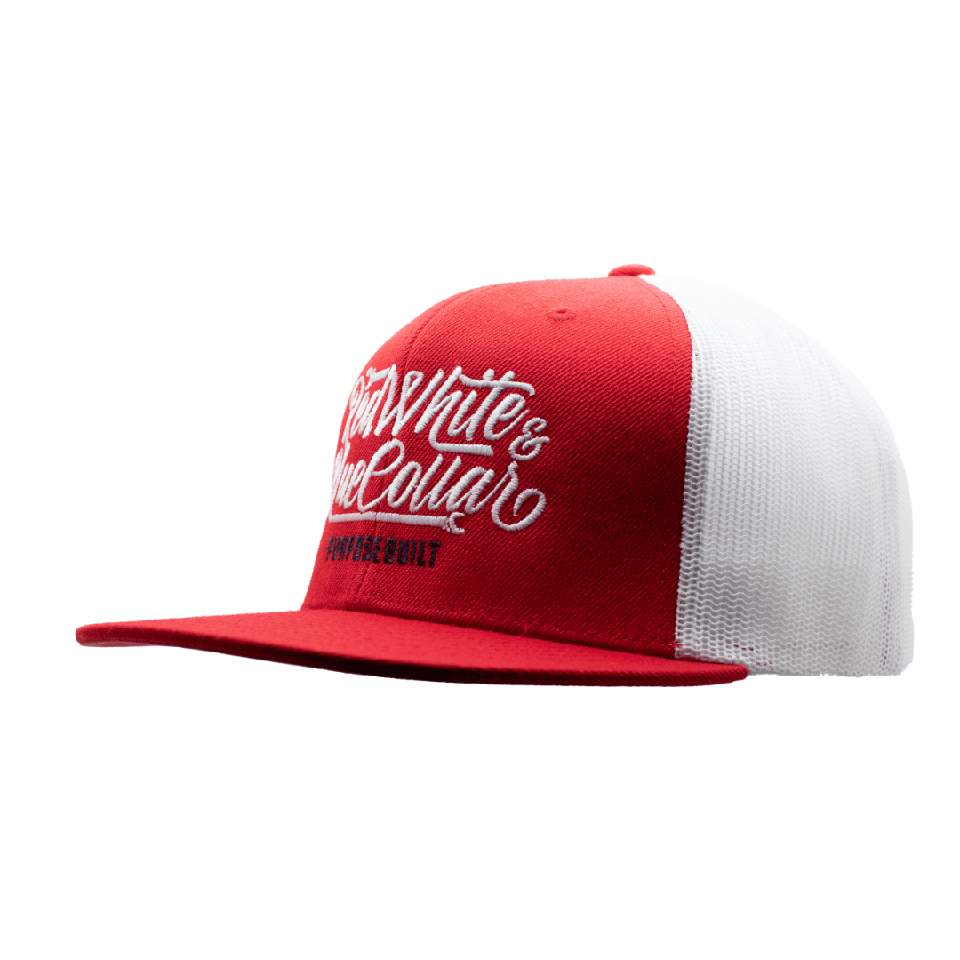 RWBC Snapback Hat - Red/White - Purpose-Built / Home of the Trades