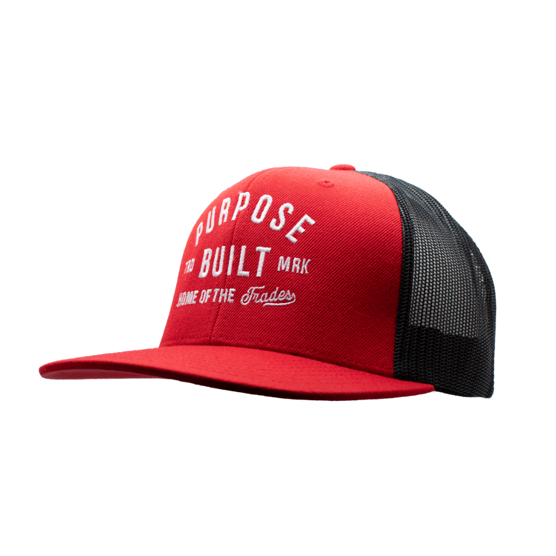 TRADEMARK MESHBACK - RED/BLK - Purpose-Built / Home of the Trades