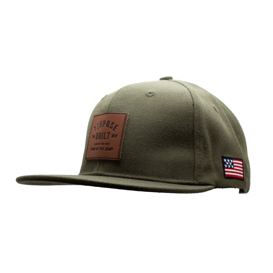Trademark Leather Patch Hat - Olive