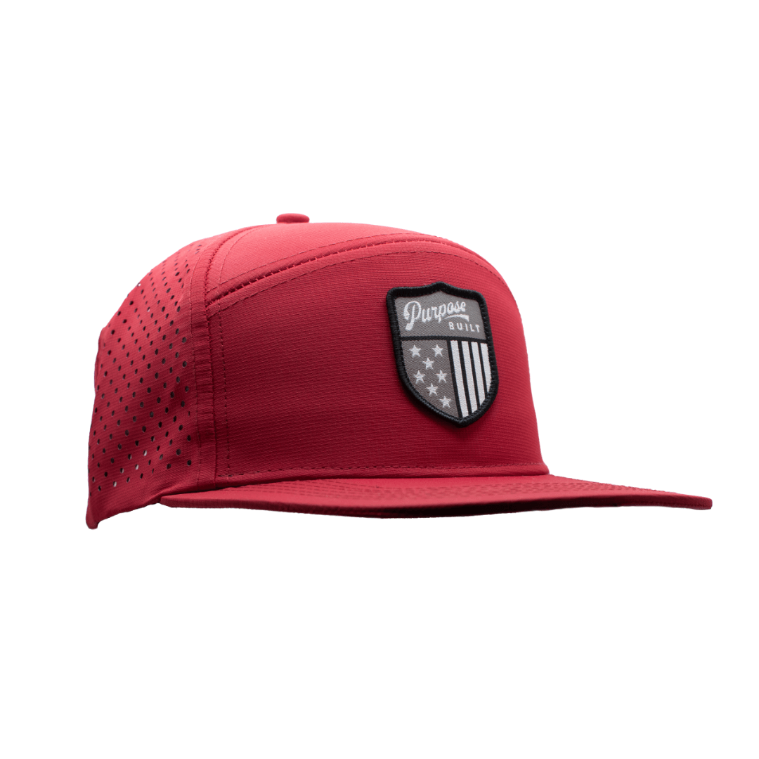 The Badge Hat - Water Resistant - Red - Purpose-Built / Home of the Trades