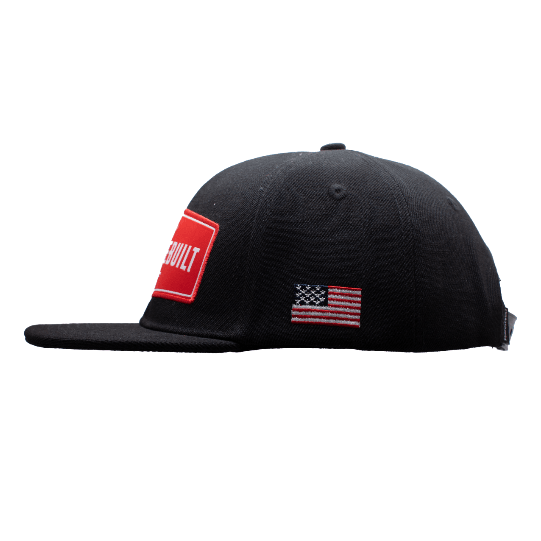 The Badge Snapback - Black/Red - Purpose-Built / Home of the Trades