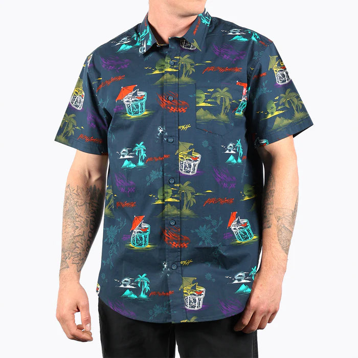 Hideout SS Button-Up - Indigo