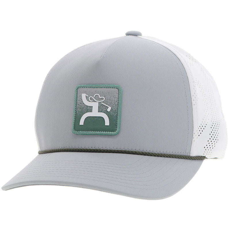 "COWBOY GOLF" HAT GREY/WHITE - HOOEY - Headwear