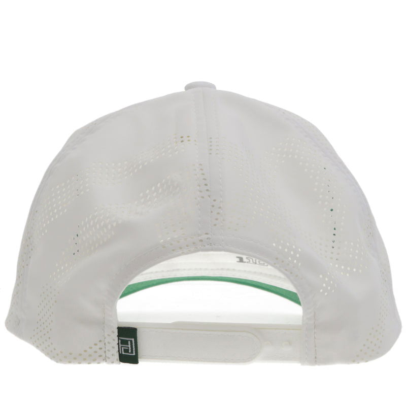 "COWBOY GOLF" HAT WHITE W/GREEN & WHITE PATCH -  - 