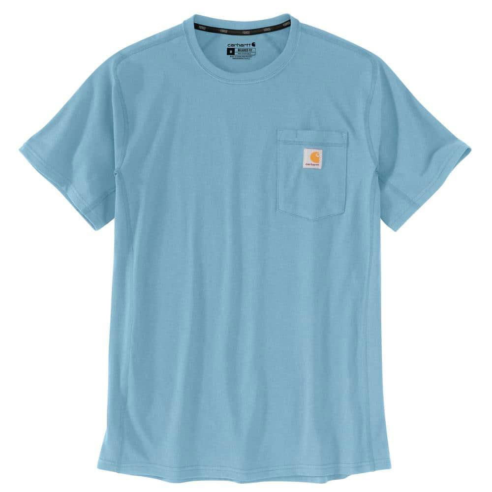 104616 - Carhartt force® relaxed fit midweight short-sleeve pocket t-shirt - Powder Blue - Purpose-Built / Home of the Trades -  - 