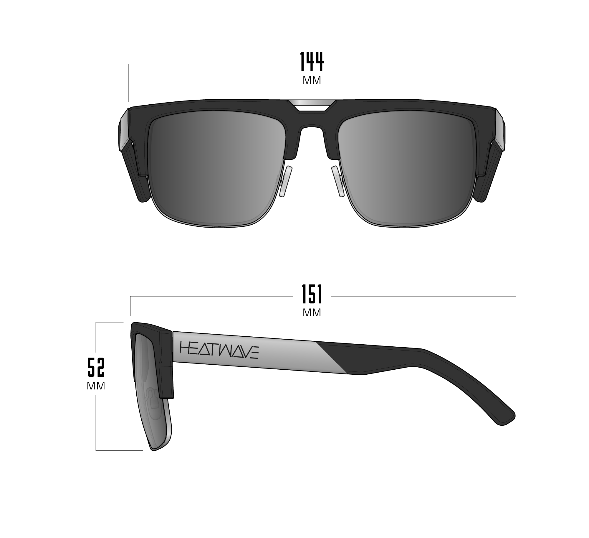 Interceptor Black & Gold - Polarized Black Lens