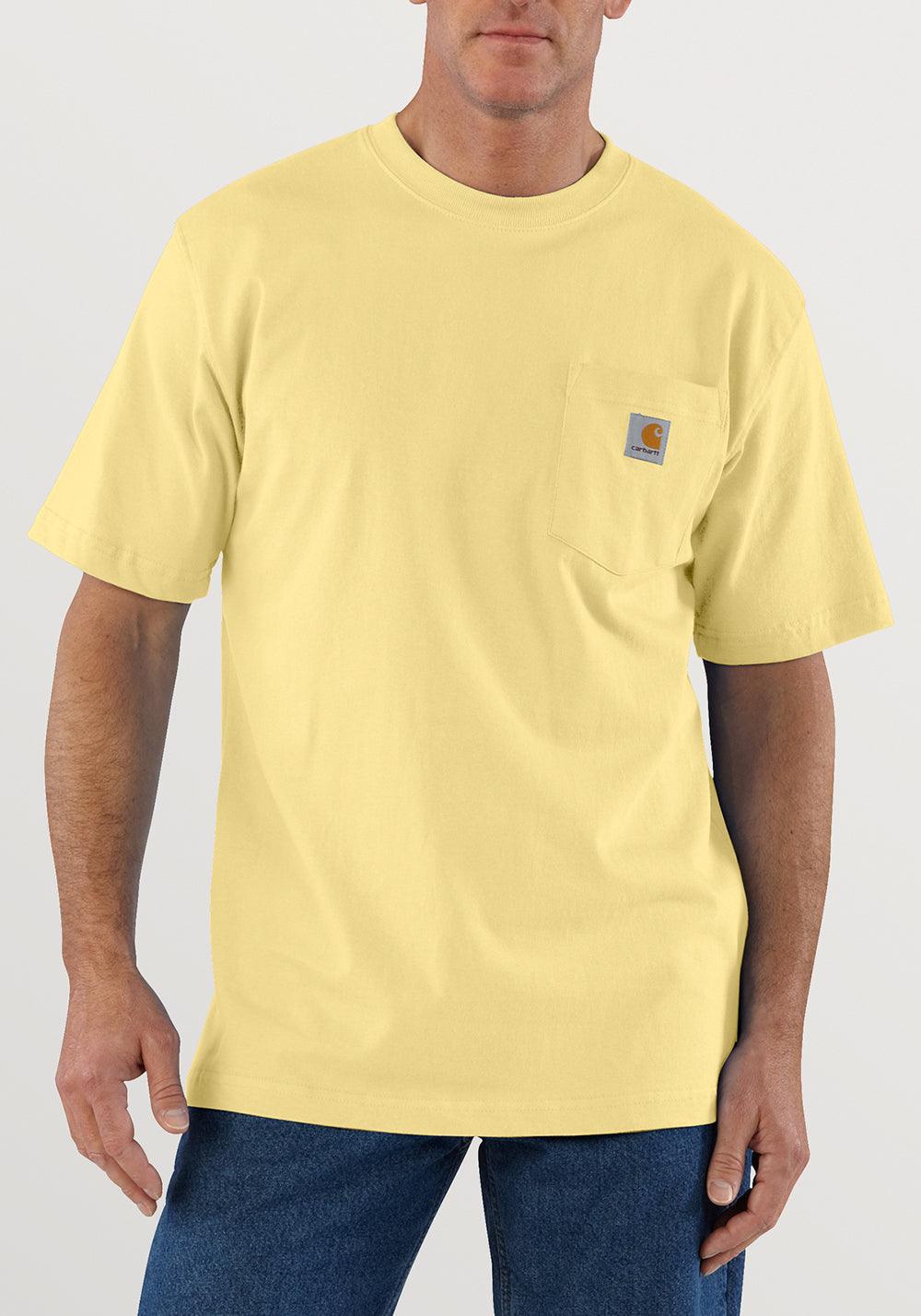 K87 - Loose fit heavyweight short-sleeve pocket t-shirt - Pale Sun (Seasonal) - Purpose-Built / Home of the Trades