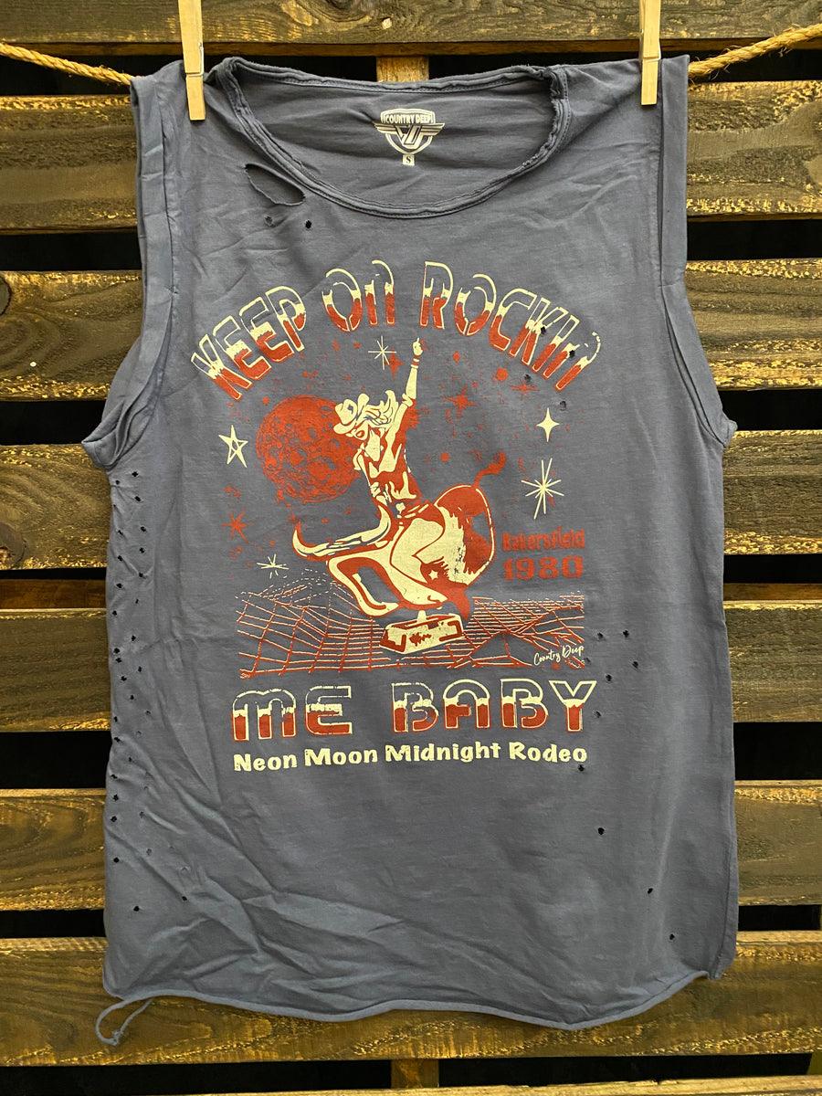 Keep On Rockin Me Relaxed Fit Muscle Top