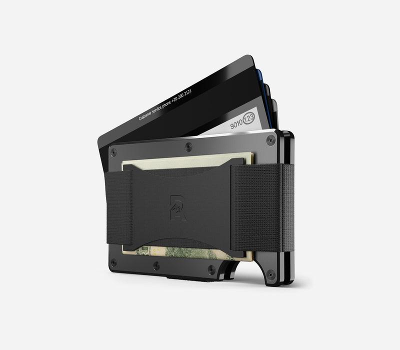 Gunmetal | Aluminum Minimalist Wallet - Cash Strap - Purpose-Built / Home of the Trades