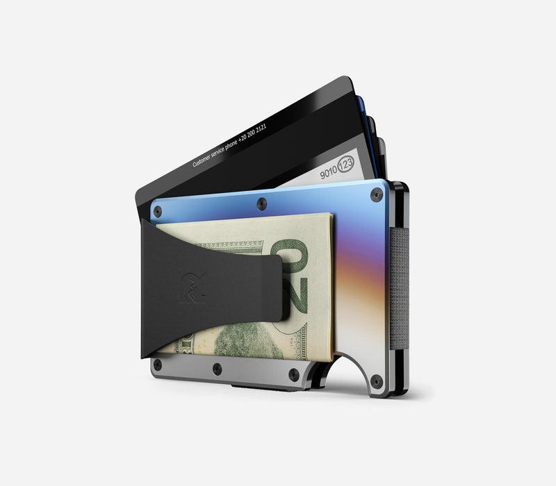 Burnt Titanium Minimalist Wallet - Money Clip